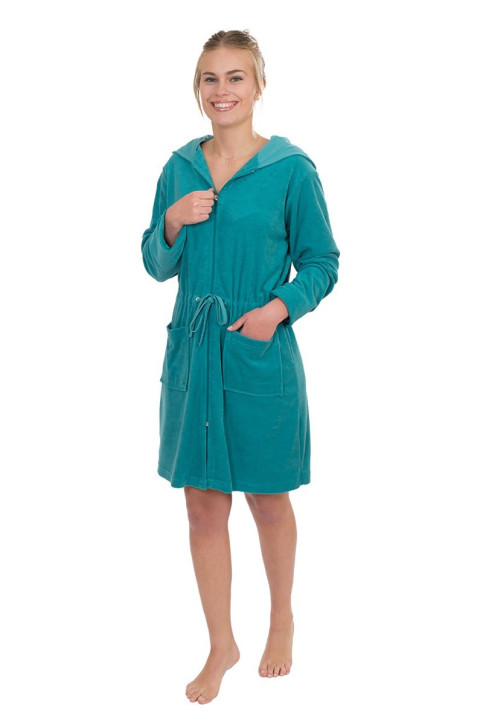 wewofashion by Otto Werner 031 Badejacke Damen lagune (80% Baumwolle, 20% Polyester)
