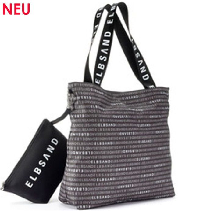 ELBSAND Ottilia Shopper Bag quartz+sand (100% Polyester)