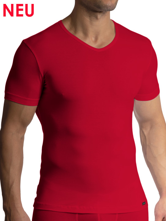 Olaf Benz RED1601 V-Neck regular carmin (92% Baumwolle, 8% Elasthan)