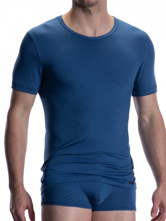 Olaf Benz RED2003 T-Shirt blue (78% Baumwolle, 18% Polyamid, 6% Elasthan)