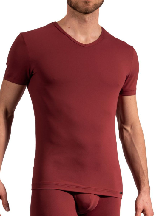 Olaf Benz RED2059 V-Shirt regular burgundy (86% Polyamid, 14% Elasthan)