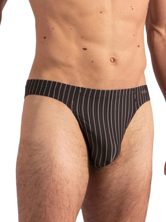 Olaf Benz RED2210 Brazilbrief black/white (70% Polyamid, 20% Polyester, 10% Elasthan)