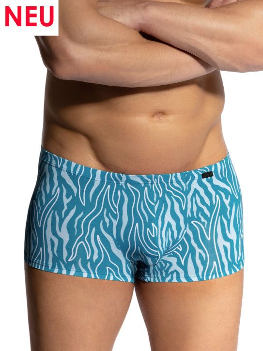 Olaf Benz RED2461 Minipants print aqua (85% Polyamid, 15% Elasthan)