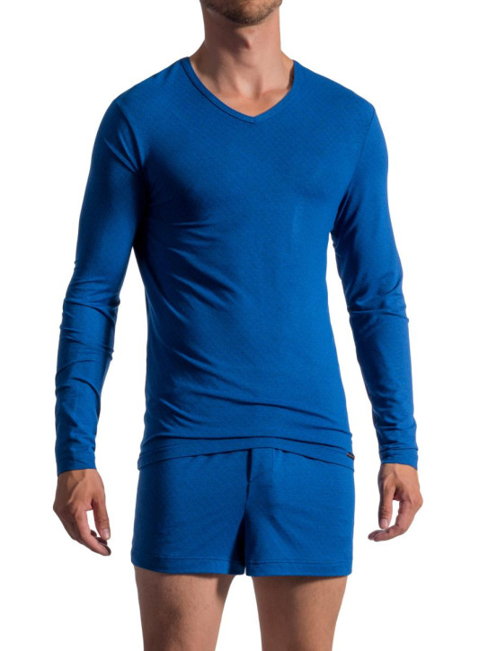 Olaf Benz PEARL1756 Longsleeve royal (61% Modal, 32% Polyamid, 7% Elasthan)