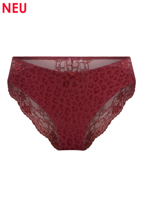LingaDore Daily Lace Slip ruby wine jacquard  (80% Polyamid, 20% Elasthan)