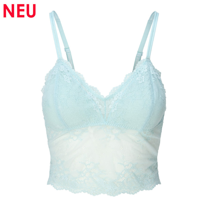 LingaDore Daily Lace Bralette pastel blue (87% Polyamid, 13% Elasthan)