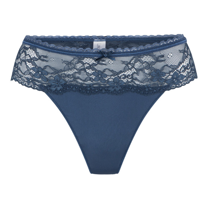 LingaDore Daily Lace String dark denim (87% Polyamid, 13% Elasthan) LingaDore Daily Lace String dark denim (87% Polyamid, 13% Elasthan)