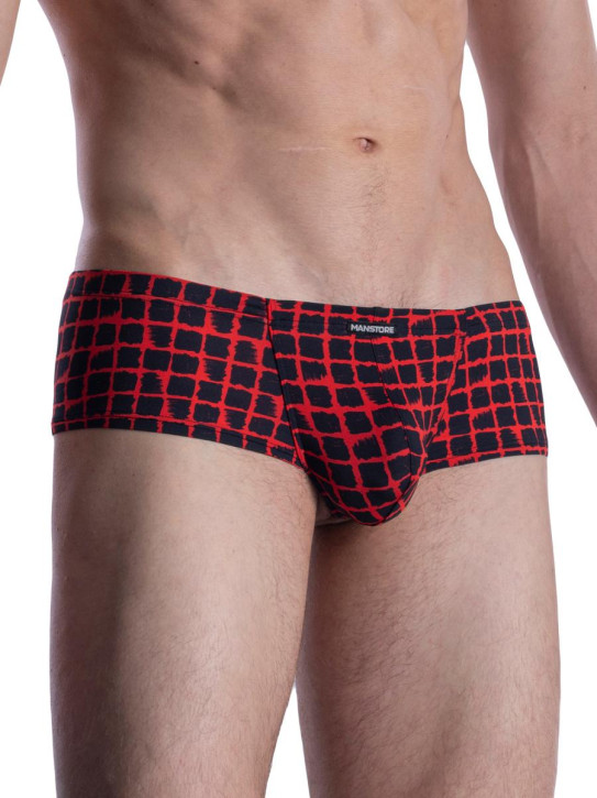 MANSTORE M800 Hot Pants red/black (86% Polyamid, 14% Elasthan)
