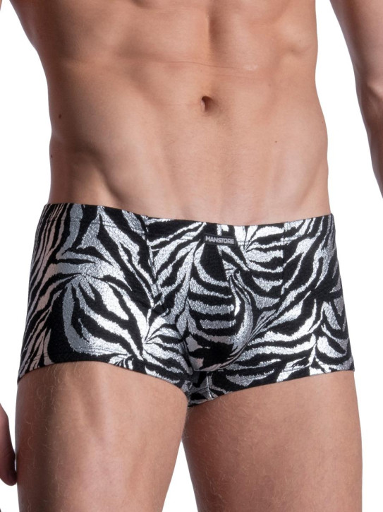 MANSTORE M2105 Nightclub Micro Pants silver/black (95% Polyester, 5% Elasthan) S