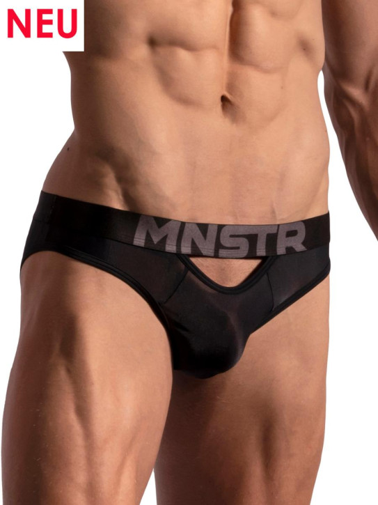 MANSTORE M2178 Open Brief black (90% Polyamid, 10% Elasthan)