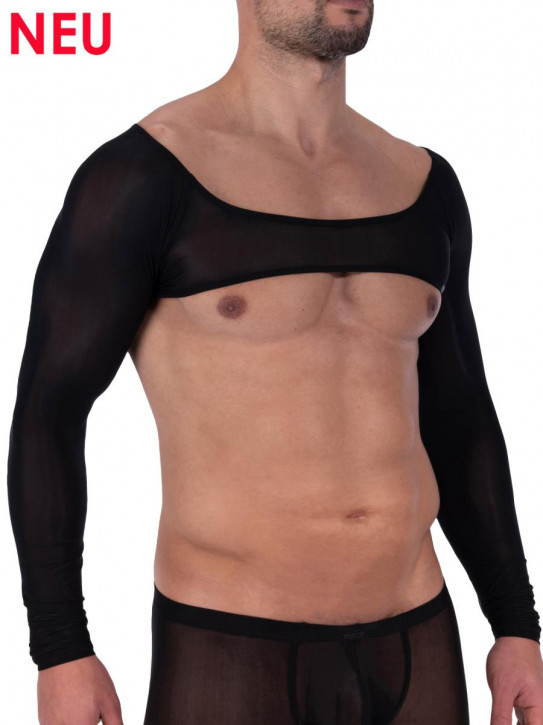 MANSTORE M2327 Shoulder Vest black (77% Polyamid, 23% Elasthan)