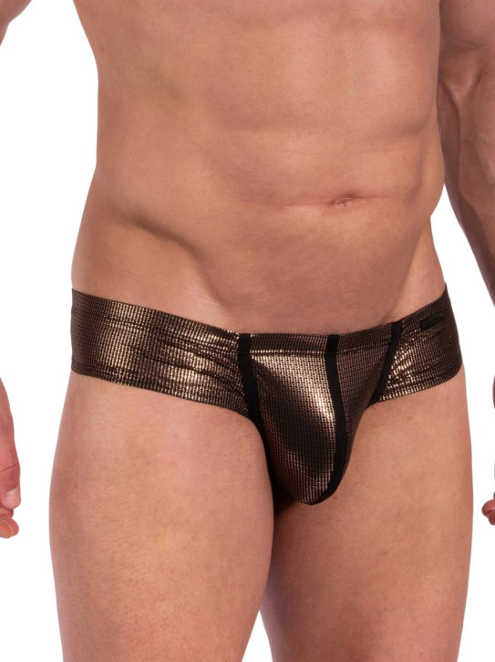 MANSTORE M2366 Cheeky Brief copper/black (88% Polyester, 12% Elasthan) XL