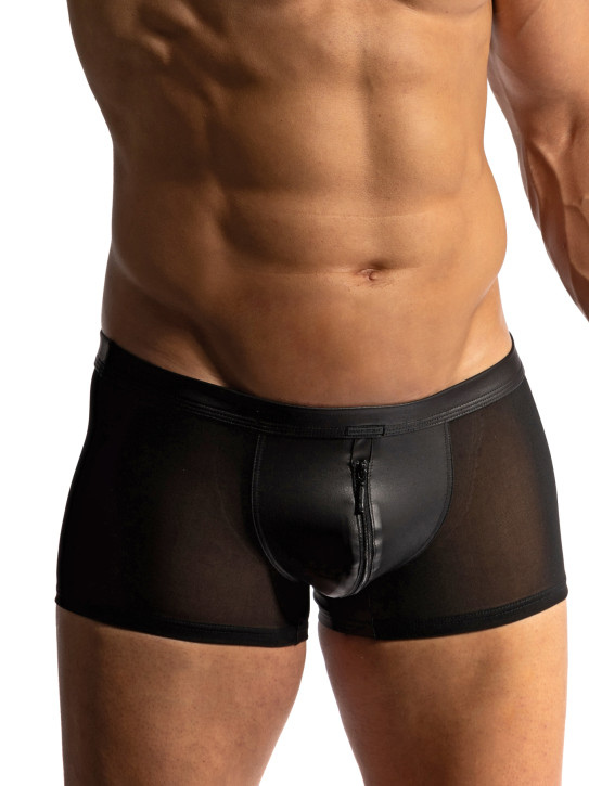 MANSTORE M2419 Zipped Pants black (92% Polyester, 8% Elasthan)
