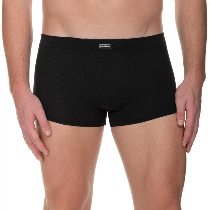 bruno banani Check Line 2.0 Hipshort schwarz (90% Polyamid, 10% Elasthan)