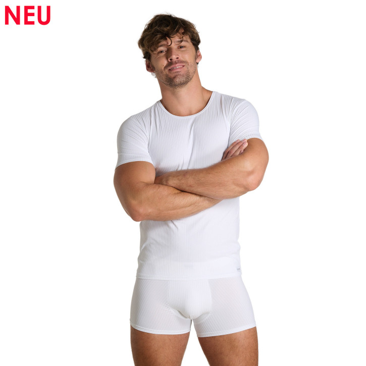 bruno banani Antistress 2.0 T-Shirt weiß (90% Polyamid, 10% Elasthan)