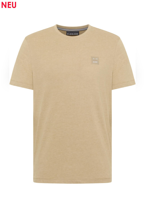 ELBSAND Tio T-Shirt desert brown mel. (50% Baumwolle, 50% Polyester)