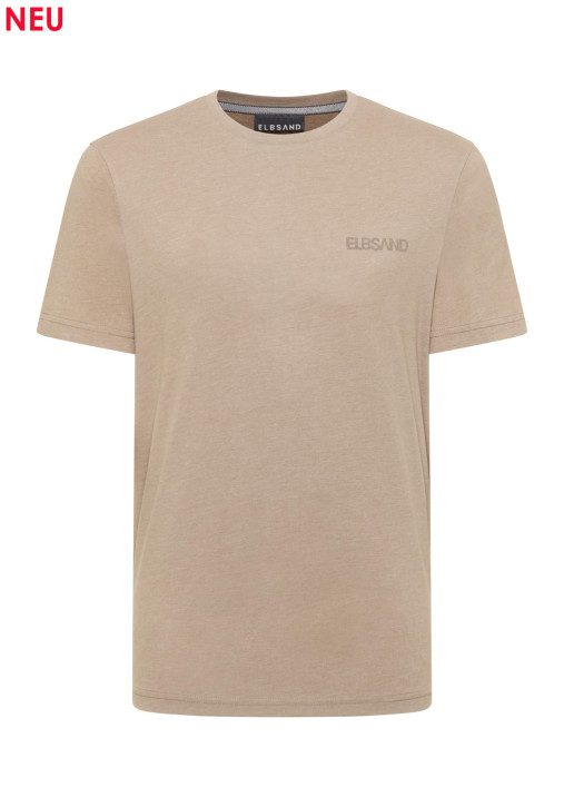 ELBSAND Herren Tian T-Shirt smoked tan mel. (50% Baumwolle, 50% Polyester)