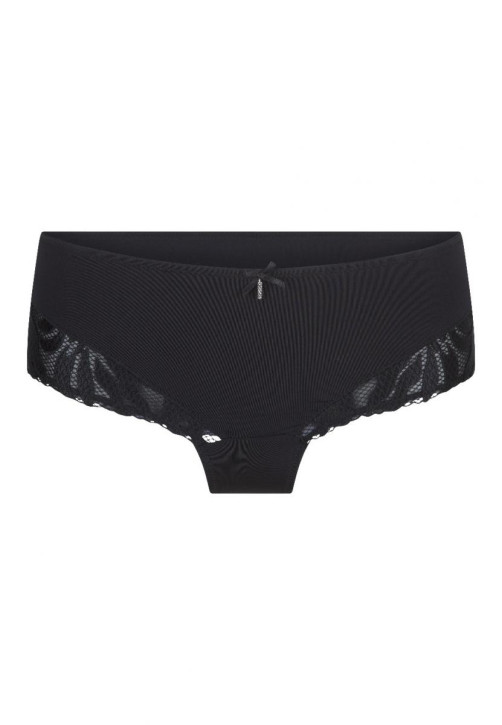 LingaDore Black Flower Shorty (80% Polyamid, 20% Elasthan) S