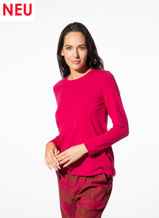 SHORT STORIES 621818 Langarm-Shirt sangria (47% Baumwolle, 47% Modal, 6% Elasthan)