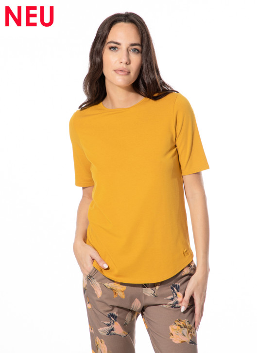 SHORT STORIES 621844 T-Shirt yellow wood (47% Baumwolle, 47% Modal, 6% Elasthan)