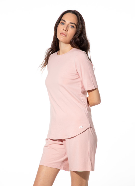 SHORT STORIES 621844 T-Shirt silver pink (47% Baumwolle, 47% Modal, 6% Elasthan)