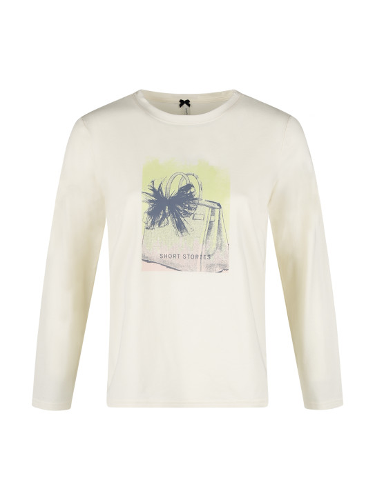 SHORT STORIES 622011 Langarm-Shirt antique white/print (47% Baumwolle, 47% Modal, 6% Elasthan) SHORT STORIES 622011 Langarm-Shirt antique white/print (47% Baumwolle, 47% Modal, 6% Elasthan)