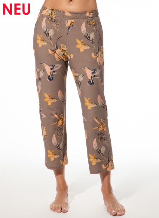 SHORT STORIES 622024 7/8-Hose driftwood/print (47% Baumwolle, 47% Modal, 6% Elasthan)