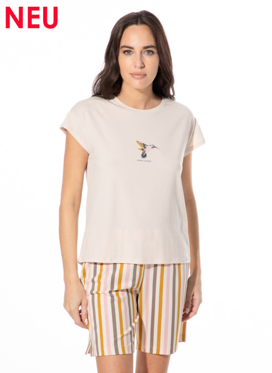 SHORT STORIES 622028 T-Shirt pink whisper/print (47% Baumwolle, 47% Modal, 6% Elasthan)