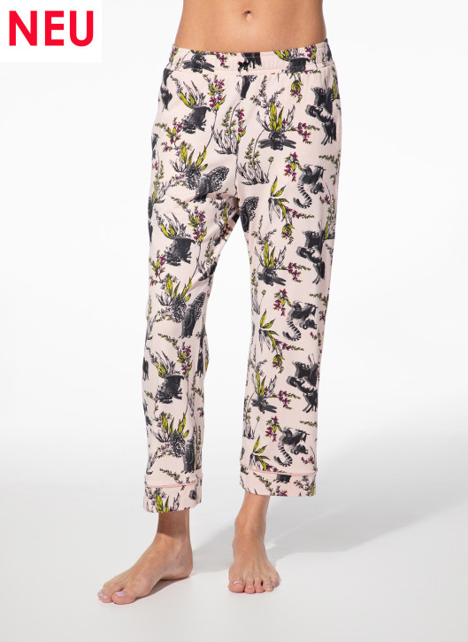 SHORT STORIES 622193 Pants perle/print (47% Baumwolle, 47% Modal, 6% Elasthan)