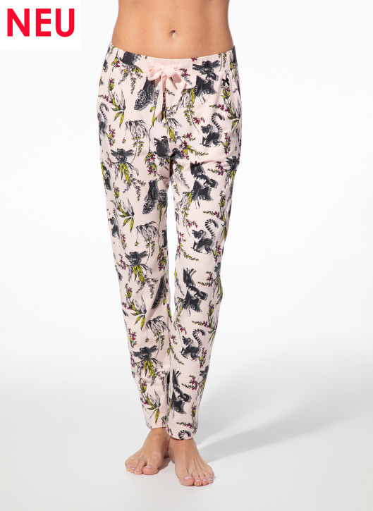SHORT STORIES 622194 Pants perle/print (47% Baumwolle, 47% Modal, 6% Elasthan)