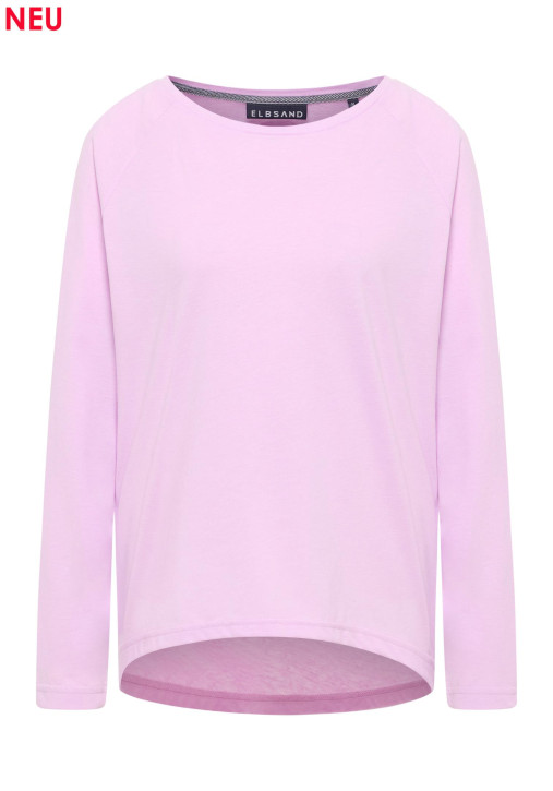 ELBSAND Tira Longsleeve faded rose melange (50% Baumwolle, 50% Polyester)