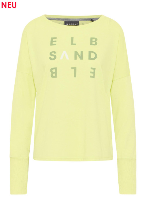 ELBSAND Ingiara Longsleeve sunny lime (50% Baumwolle, 50% Polyester)