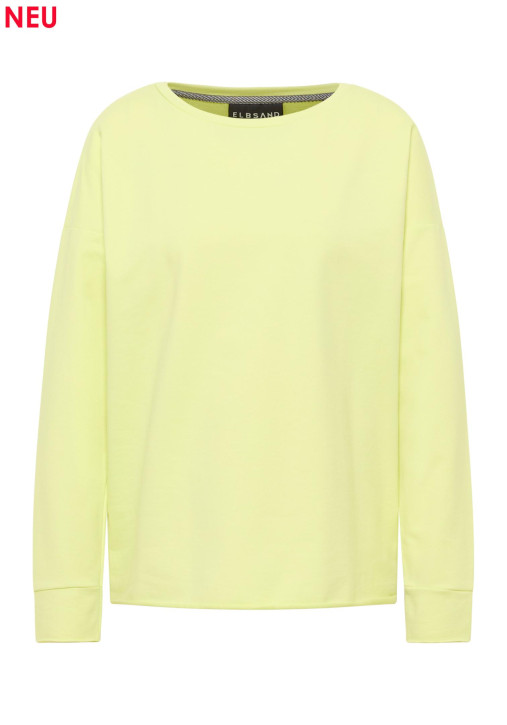 ELBSAND Riane Sweatshirt sunny lime (95% Baumwolle, 5% Elasthan)