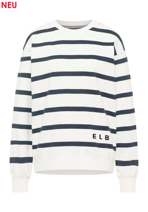 ELBSAND Meret Sweatshirt cloud white/couldwater (95% Baumwolle, 5% Elasthan)