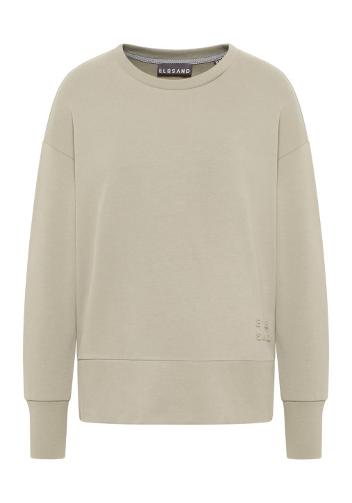 ELBSAND Tove Sweatshirt pale fern (82% Baumwolle, 14% Polyester, 4% Elasthan)