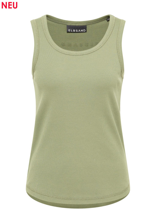 ELBSAND Jara Tank green leaf (50% Modal, 46% Baumwolle, 4% Elasthan)