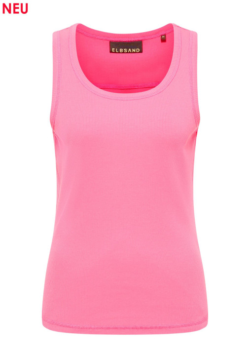 ELBSAND Jara Tank soda pink (50% Modal, 46% Baumwolle, 4% Elasthan)