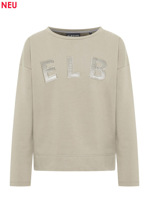 ELBSAND Aleah Sweatshirt pale fern (95% Baumwolle, 5% Elasthan)