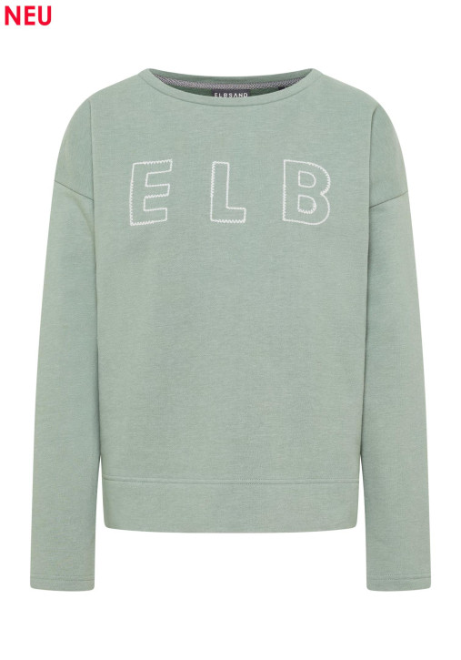 ELBSAND Arvid Sweatshirt soft sage (67% Baumwolle, 33% Polyester)