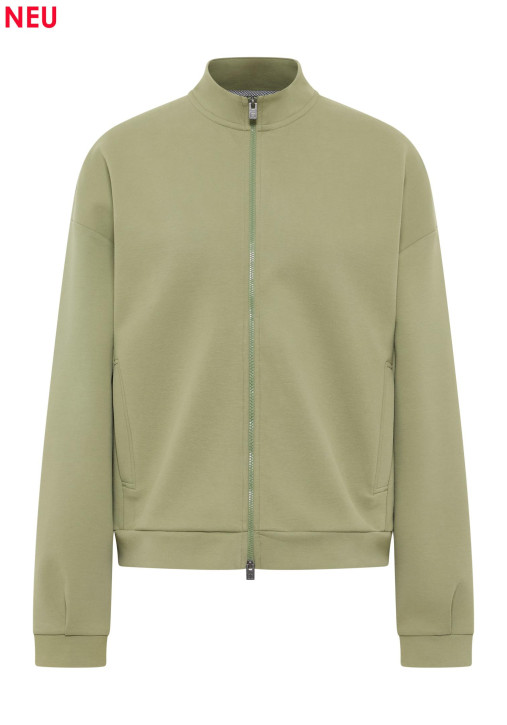 ELBSAND Jalma Jacket green leaf (82% Baumwolle - organic cotton, 14% Polyester, 4% Elasthan)