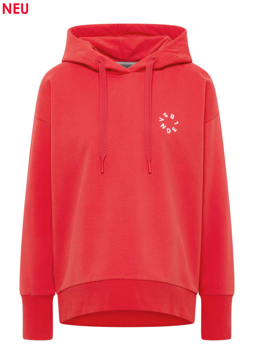 ELBSAND Leah Hoodie barberry (95% Baumwolle, 5% Elasthan)