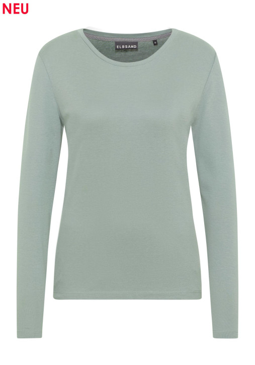 ELBSAND Santje Longsleeve soft sage (58% Baumwolle, 42% Modal)