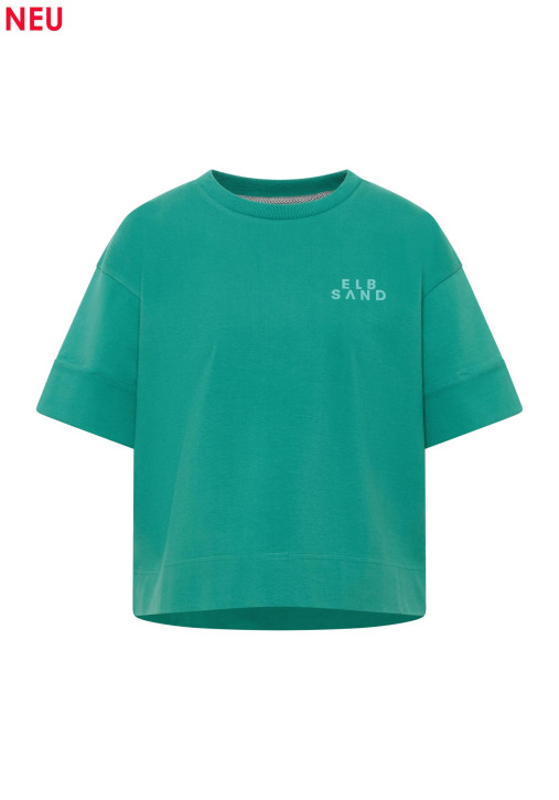 ELBSAND Juno T-Shirt malachite (95% Baumwolle, 5% Elasthan)