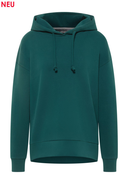 ELBSAND Marla Hoodie dark ivy (80% Baumwolle, 12% Polyester, 8% Elasthan)