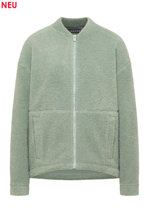 ELBSAND Nette Fleece Jacket silt green (100% Polyester)
