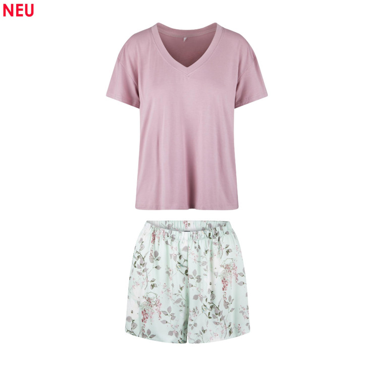 LingaDore 7917 Pyjama-Set rosa/print (95% Rayon (Modal), 5% Elasthan/100% Viskose)