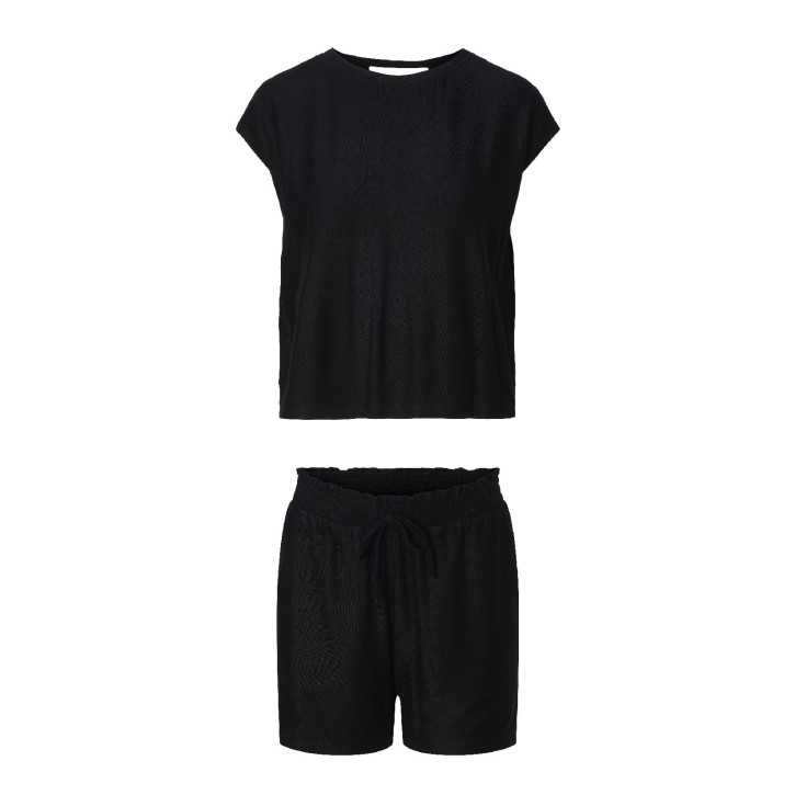 LingaDore Daily Beachwear 8221 Set Top+Shorts black (95% Modal, 5% Elasthan)