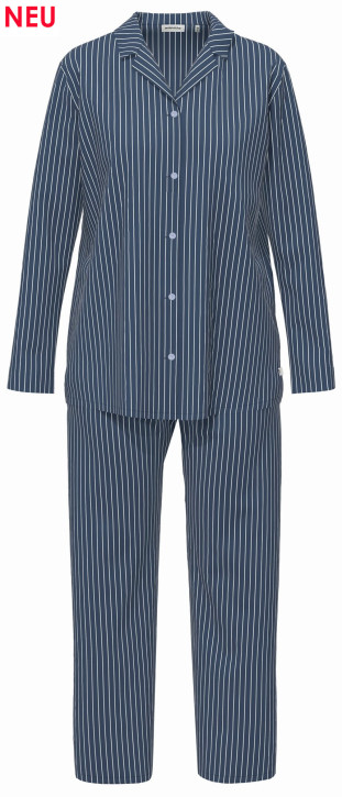 seidensticker Damen long Pyjama Modal navy (100% Modal)