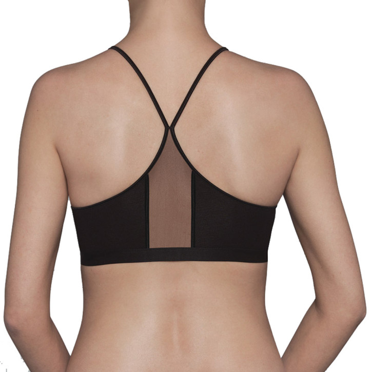 AIKYOU LEE Bustier schwarz (92% Baumwolle, 8% Elasthan)