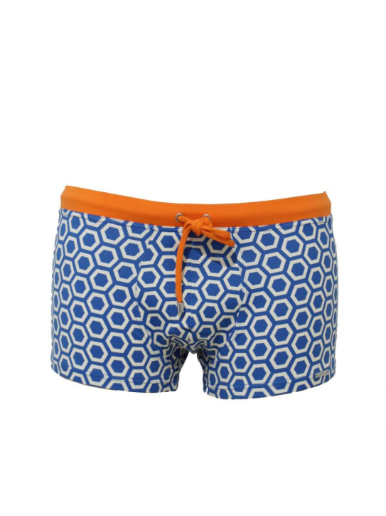 WASSERSTOFF Pant Hexagon blue-(mandarina) (91% Polyamid, 9% Elasthan)